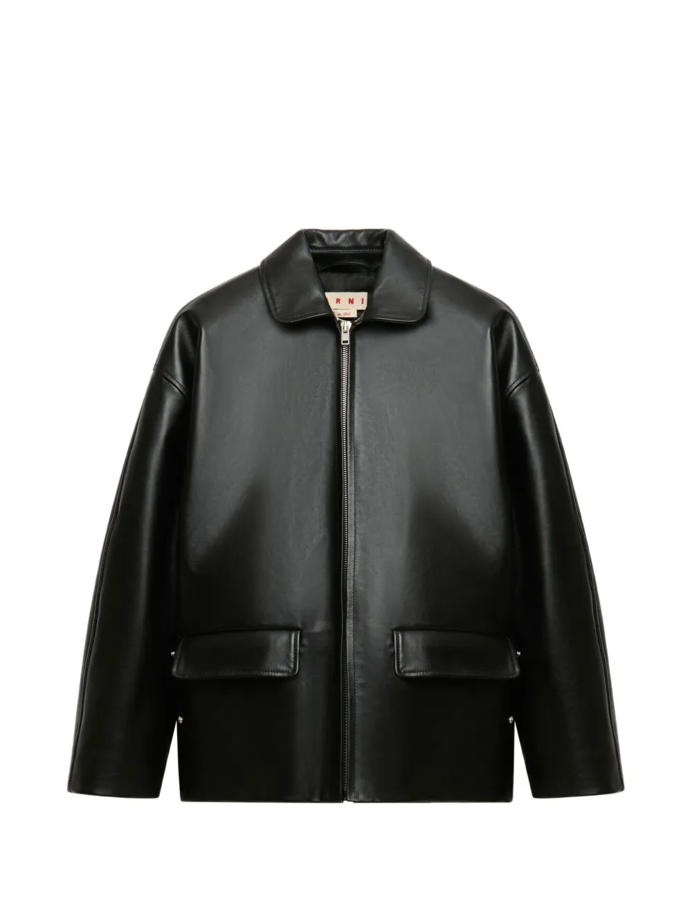 Marni zip-up leather jacket - Nero