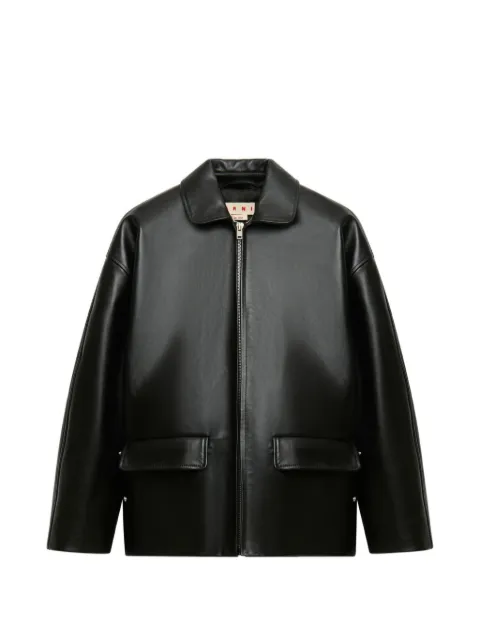 Marni zip-up leather jacket