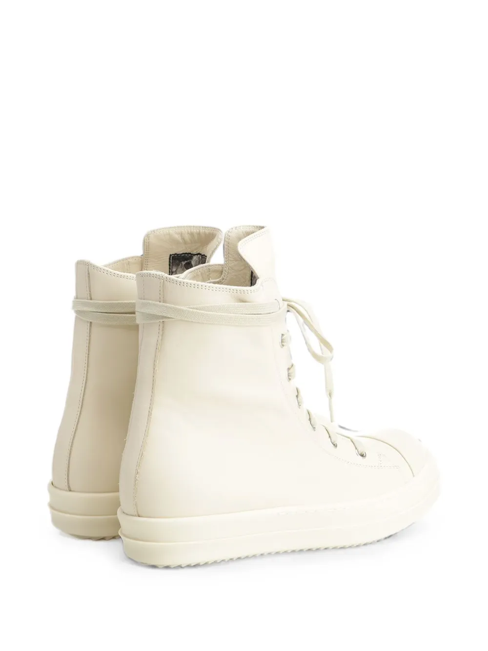 Rick Owens high-top lace-up sneakers Beige