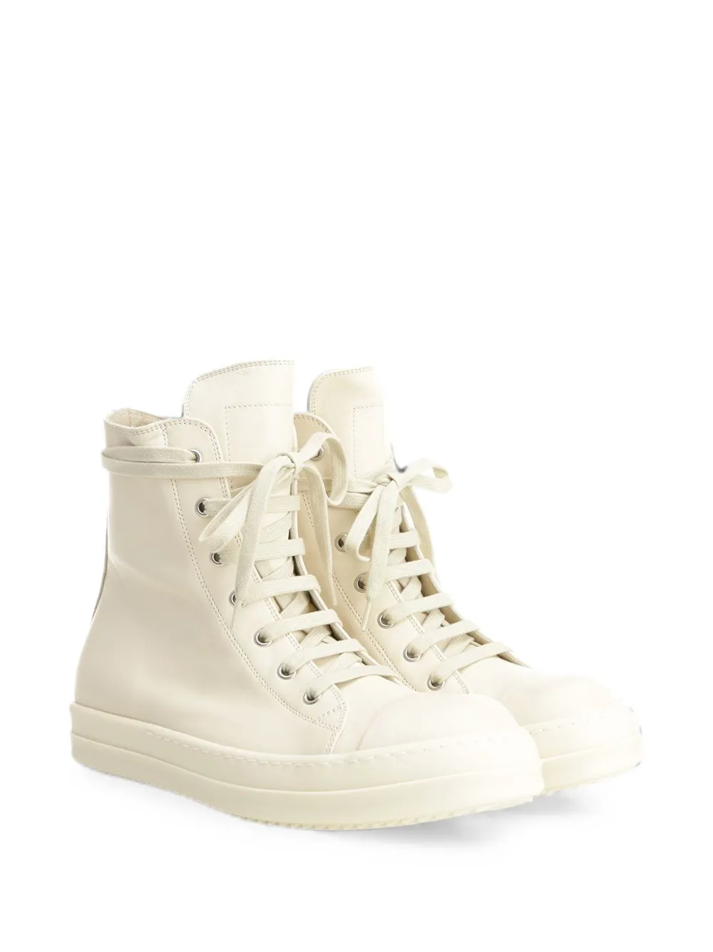 Rick Owens high-top lace-up sneakers Beige