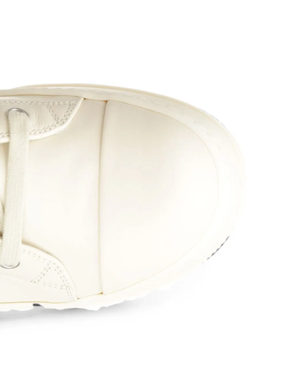 Rick Owens high-top lace-up sneakers Beige