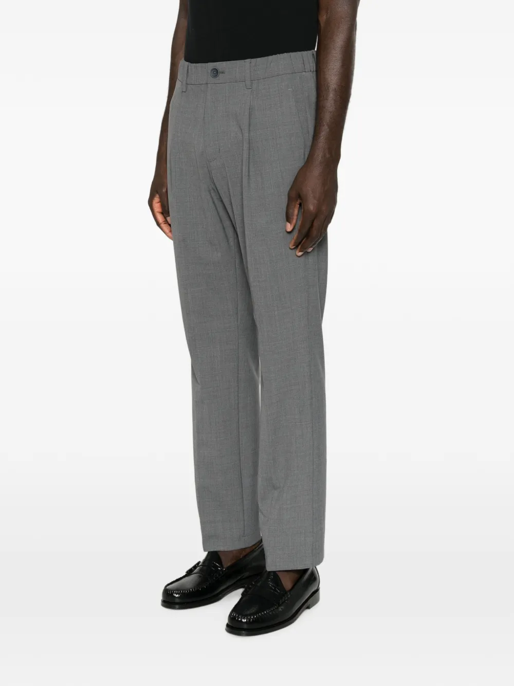 Herno Broek met geplooide zak Grijs