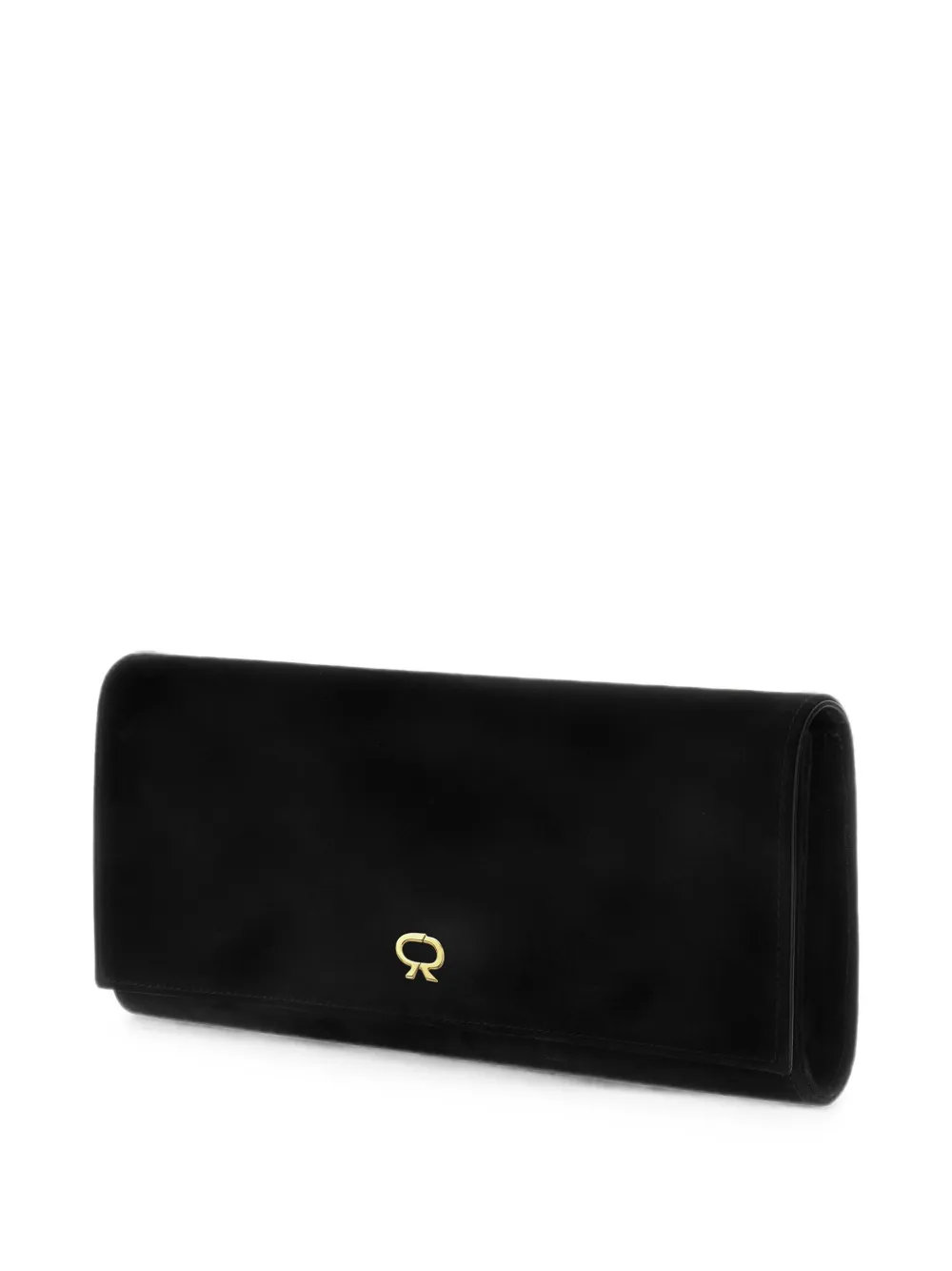 Gianvito Rossi Monica suède clutch Zwart