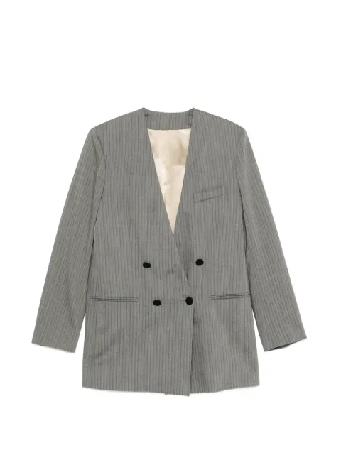 Alberta Ferretti pinstriped double-breasted blazer