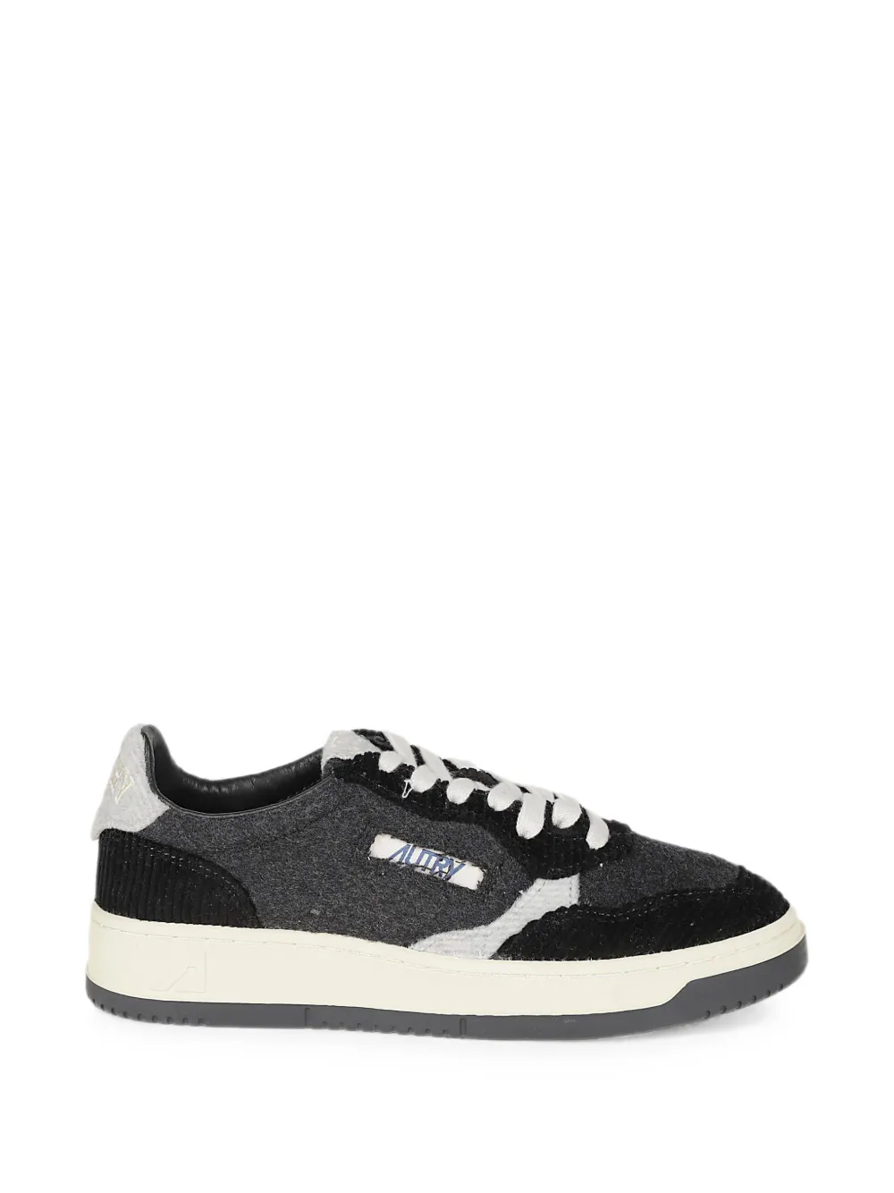 Autry corduroy-panelled sneakers Grijs