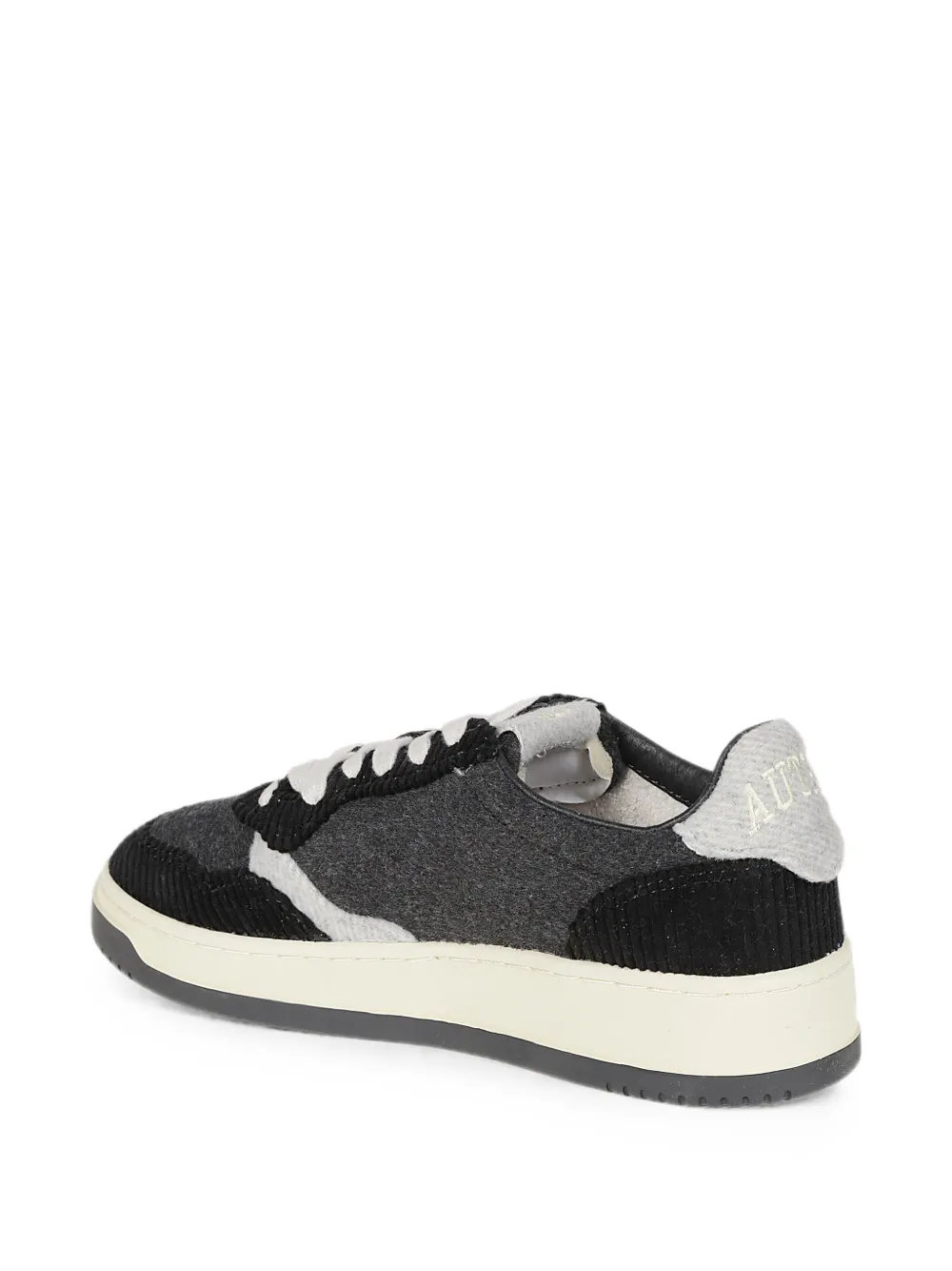 Autry corduroy-panelled sneakers Grijs