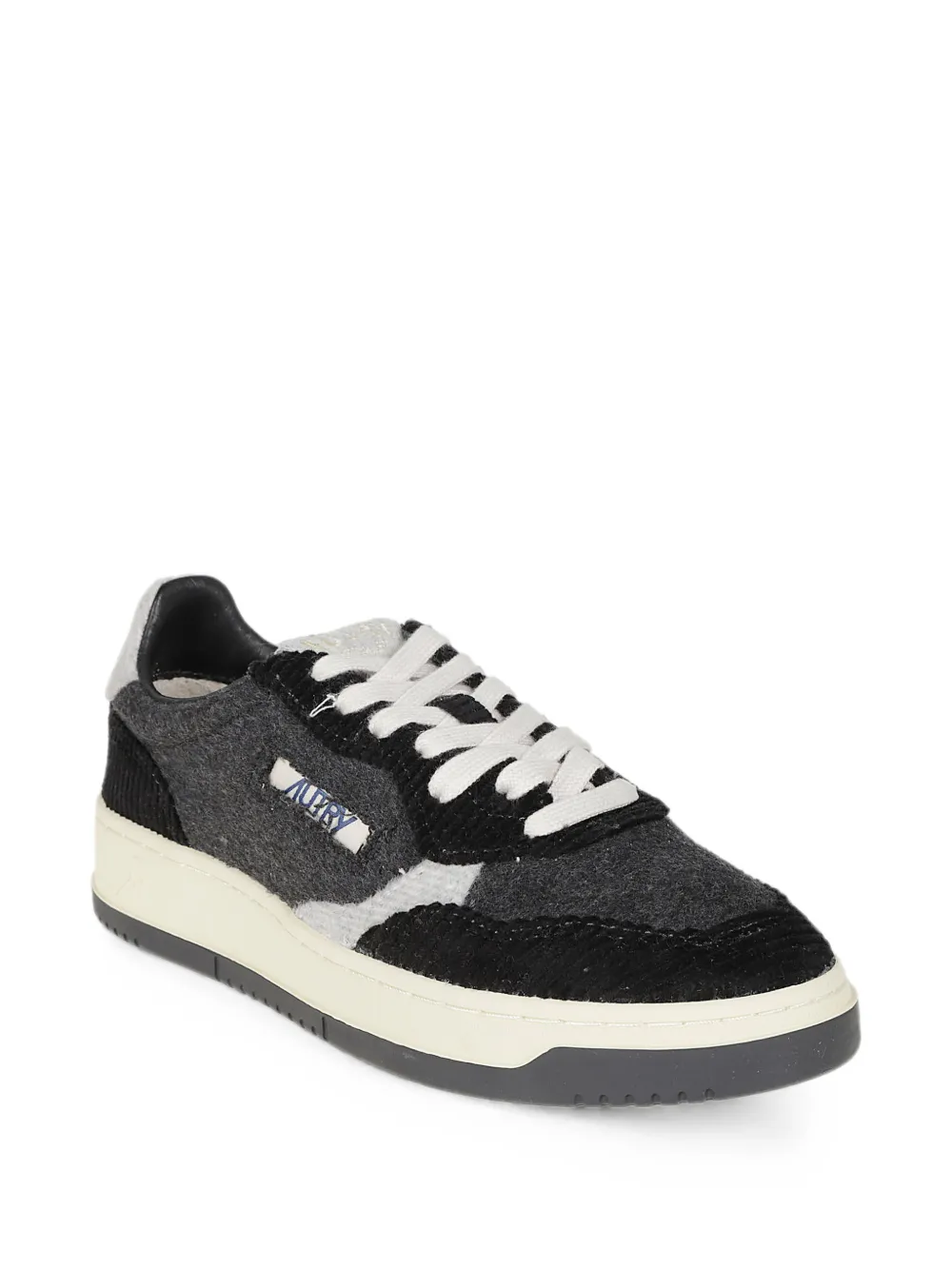 Autry corduroy-panelled sneakers Grijs