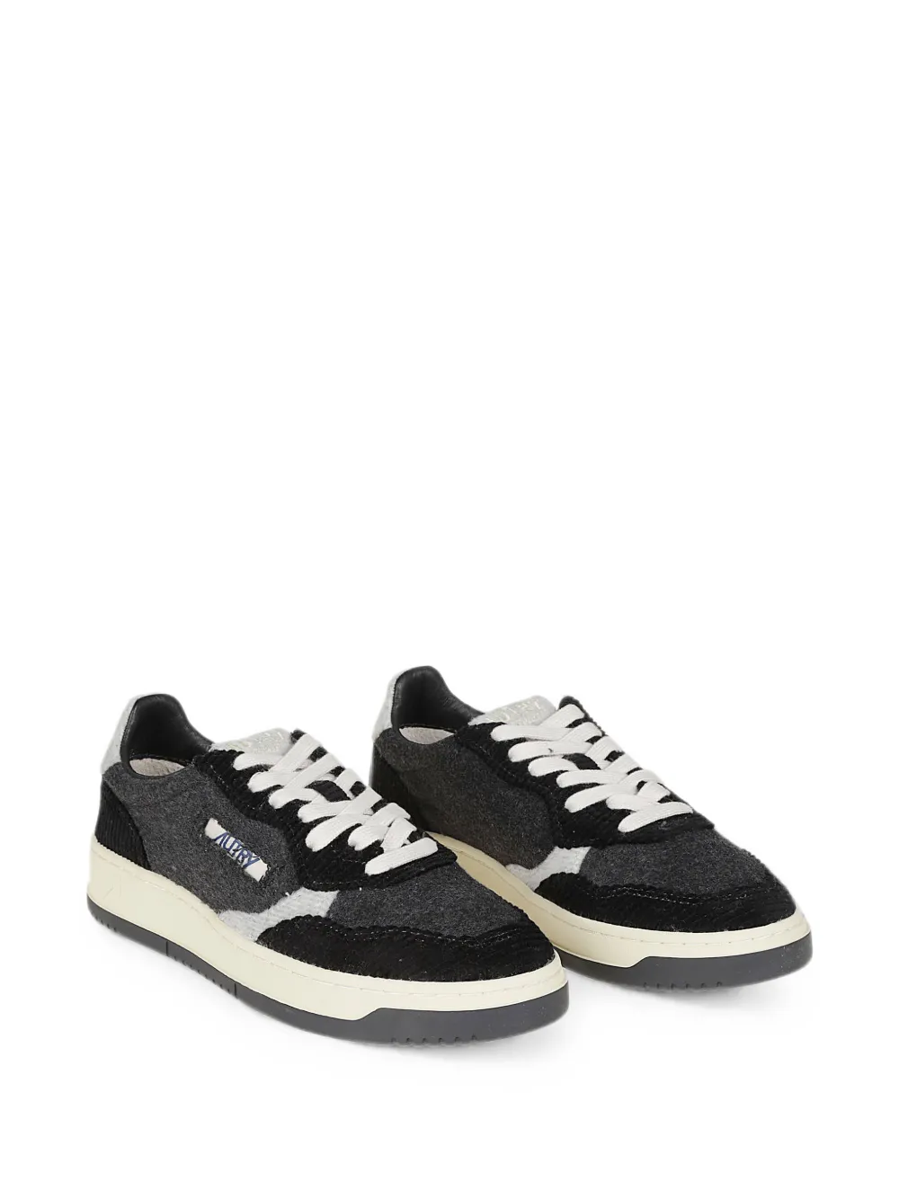 Autry corduroy-panelled sneakers Grijs