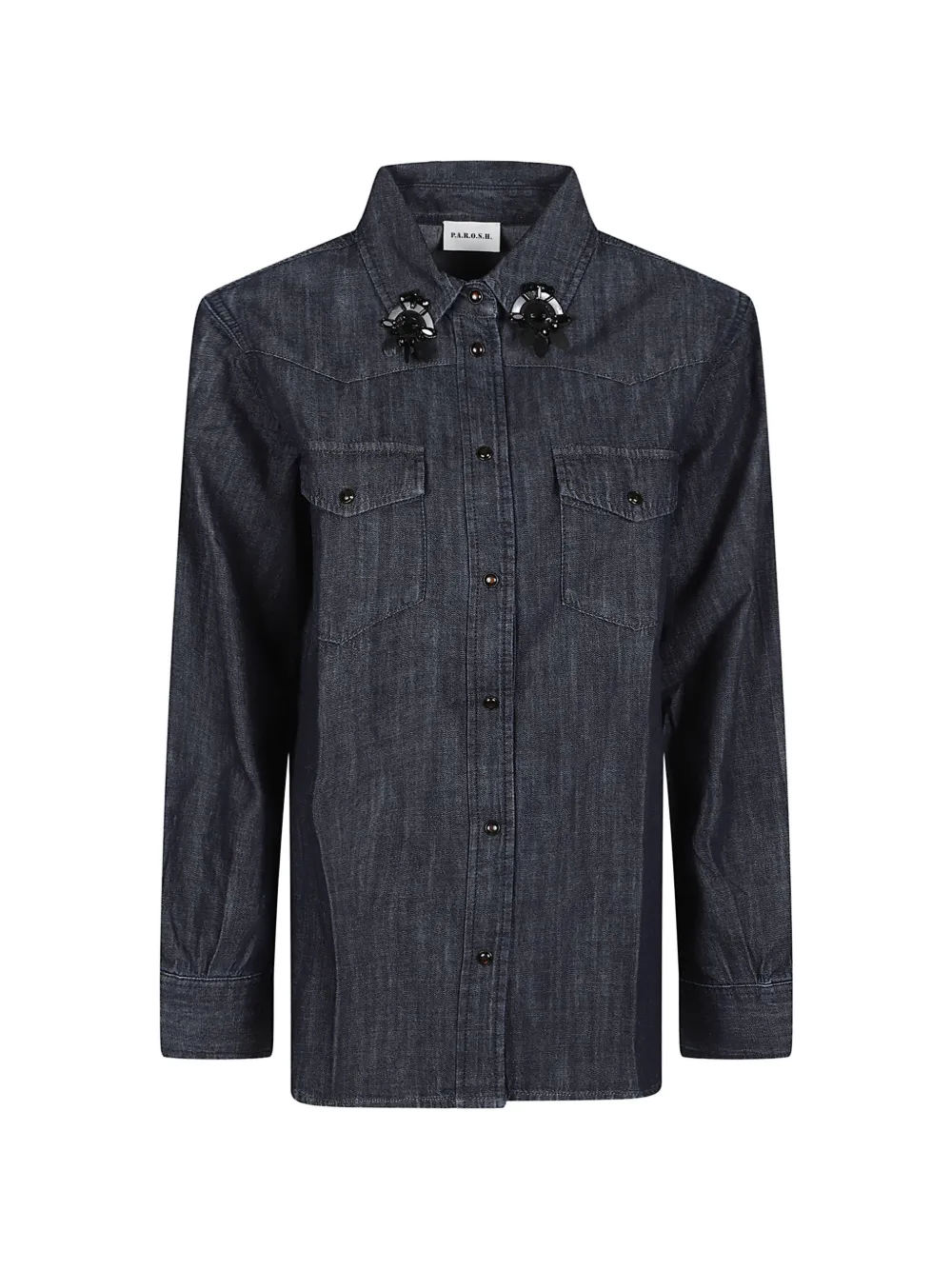 P.A.R.O.S.H. crystal-embellished shirt - Black