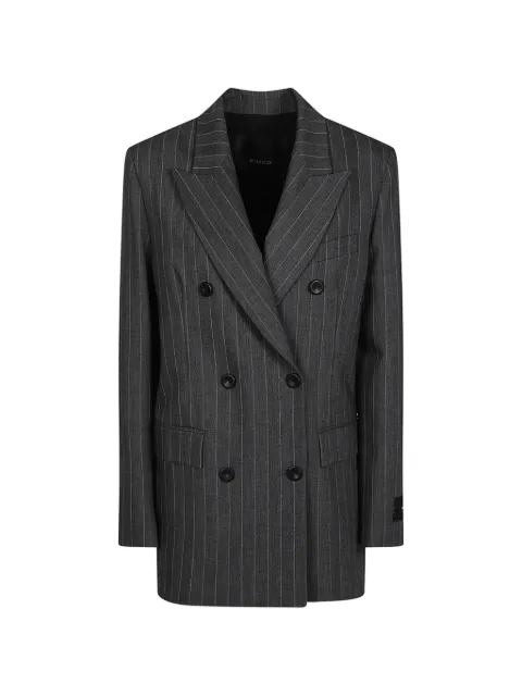 PINKO New Guinea double-breasted check jacket