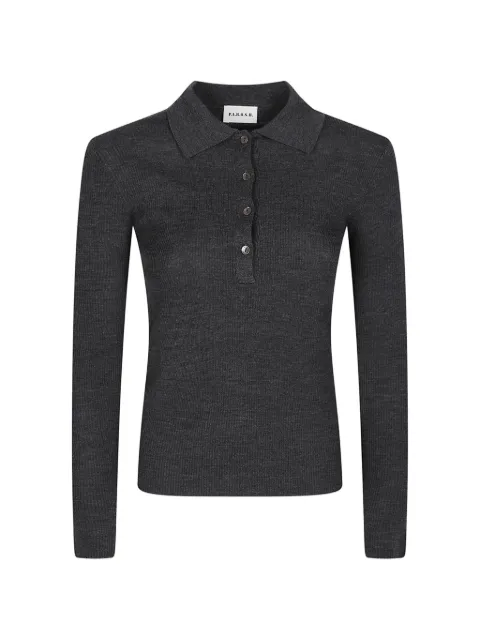 P.A.R.O.S.H. ribbed-knit polo shirt