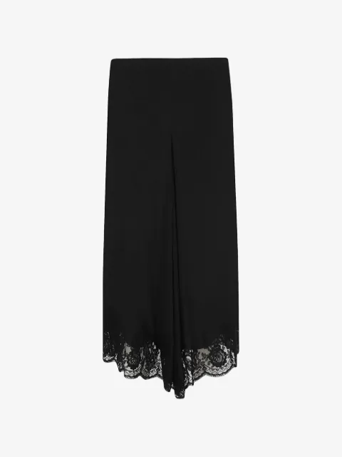 P.A.R.O.S.H. lace-trim midi skirt