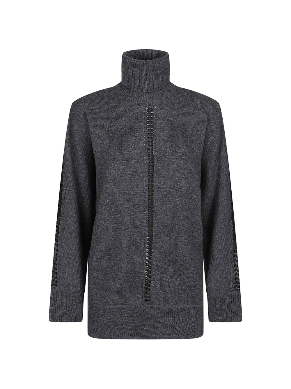P.A.R.O.S.H. braided-detail turtleneck sweater - Grigio