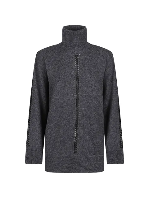 P.A.R.O.S.H. braided-detail turtleneck sweater