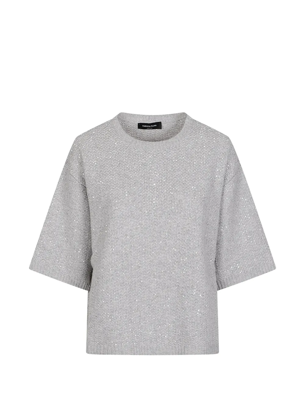 Fabiana Filippi sequin-embellished wool sweater - Grigio