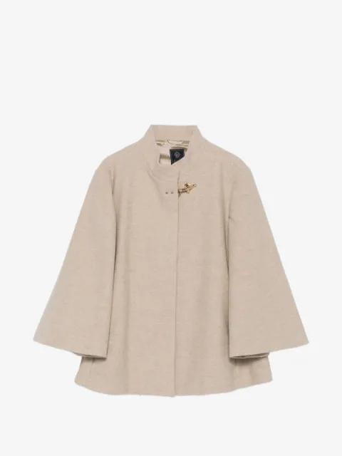 Fay Kids hook-fastening virgin wool-blend coat