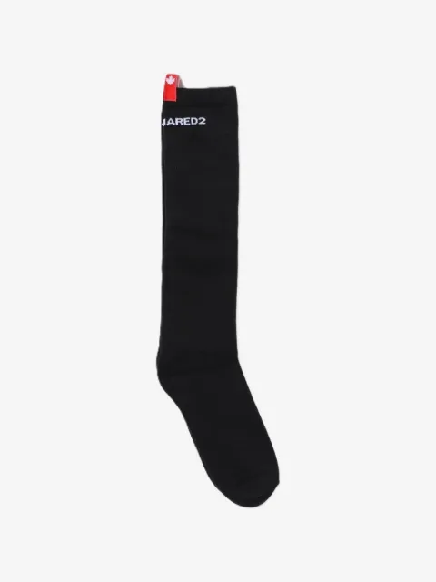 DSQUARED2 KIDS calcetines altos con logo de punto