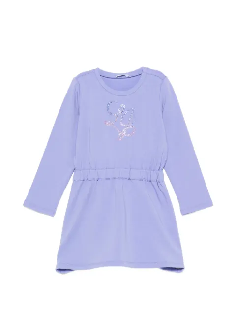 Liu Jo Kids rhinestone-embellished elasticated-waist dress