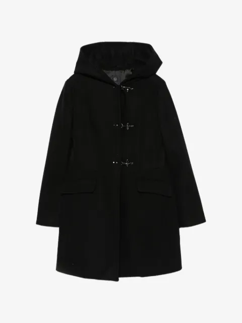 Fay Kids hooded carabiner-fastening duffle coat