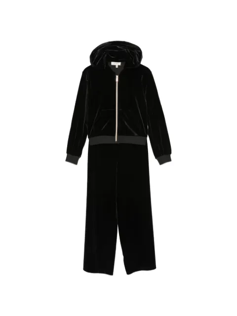 TWINSET Kids velvet logo-plaque tracksuit 