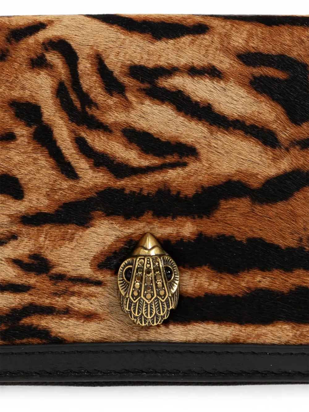 Kurt Geiger London Shoreditch portemonnee met tijgerprint Bruin