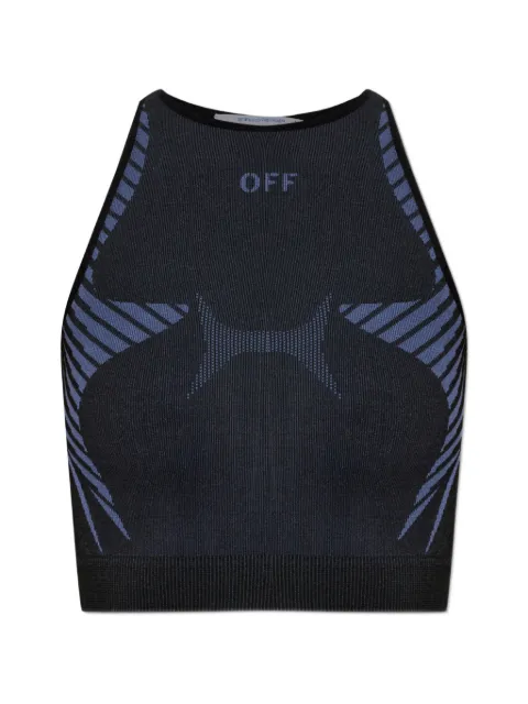 Off-White sleeveless crop top