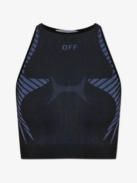 Off-White top corto sin mangas