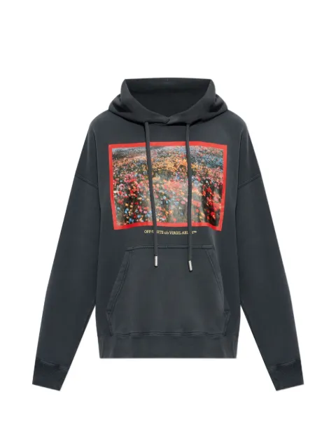 Off-White sudadera con capucha y estampado gráfico