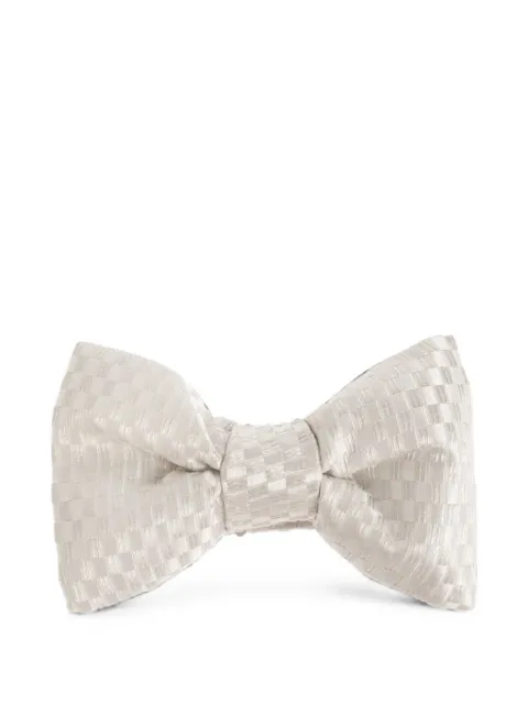 TOM FORD check-pattern silk bow tie