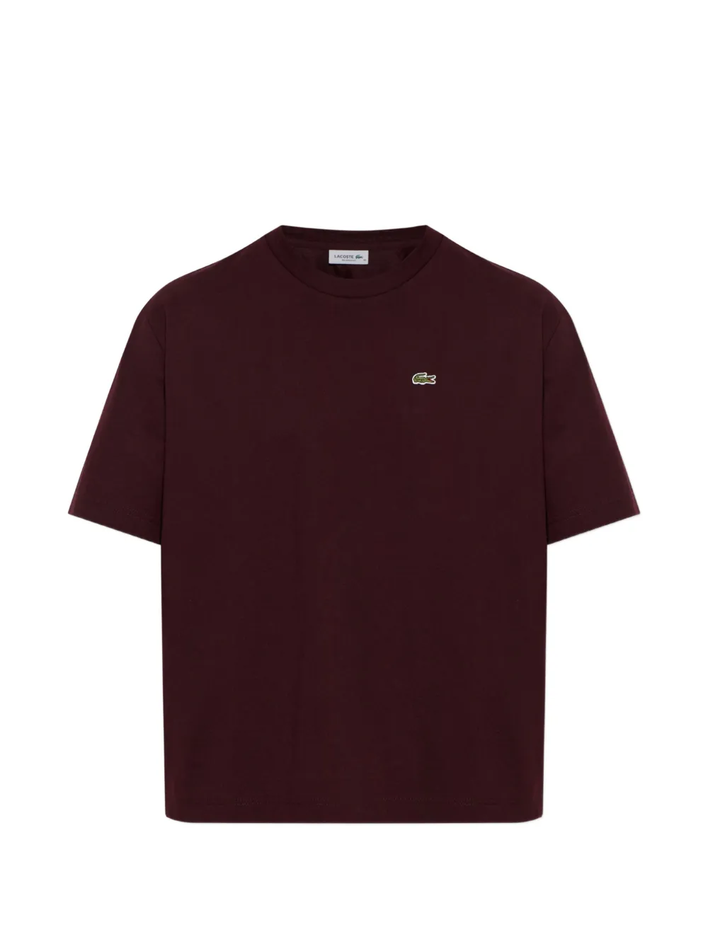 Lacoste logo-patch T-shirt - Rosso