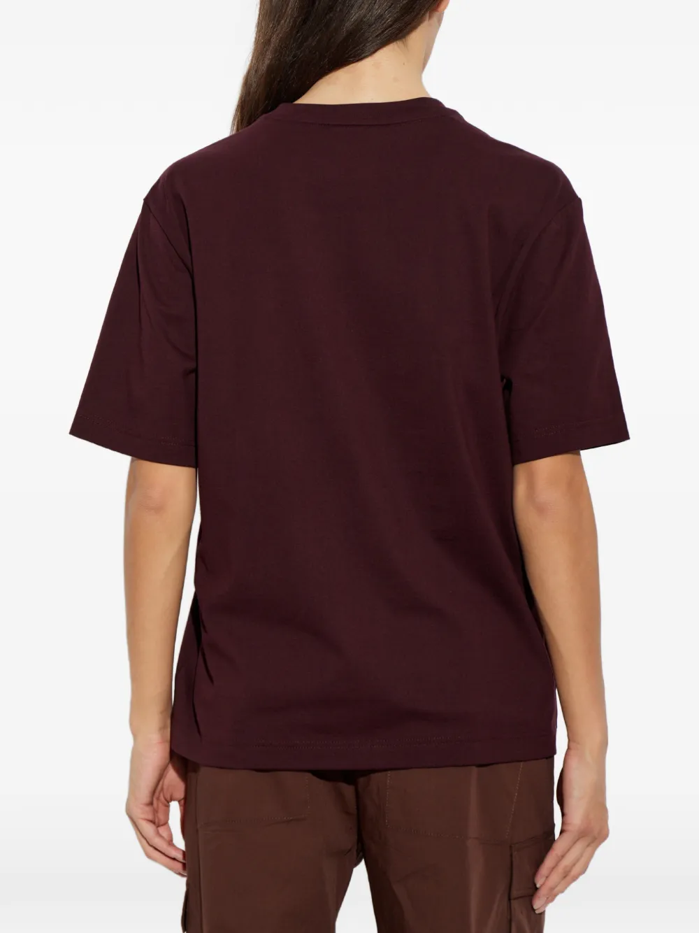 Lacoste T-shirt met logopatch Rood