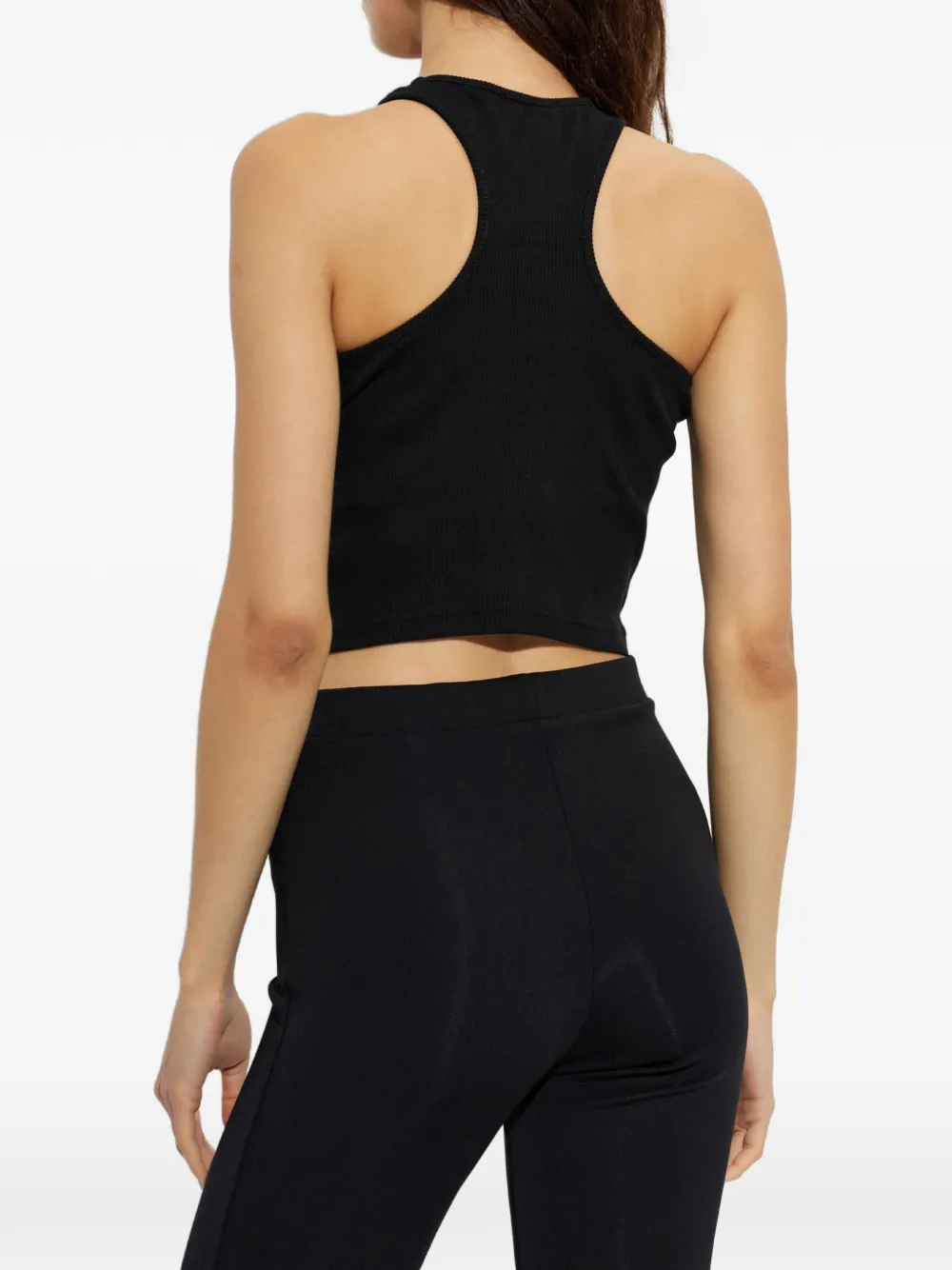 Off-White Geribbelde top Zwart
