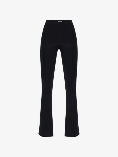 Off-White split-hem flared trousers