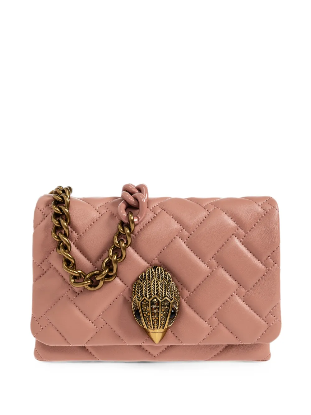 Kurt Geiger London Mini Kensington quilted leather shoulder bag - Rosa