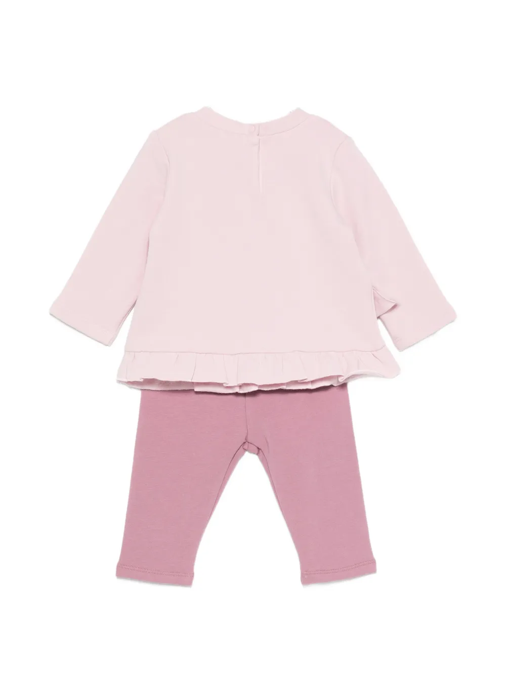 Liu Jo Kids Broekset met honden-print en zoom met ruches Roze
