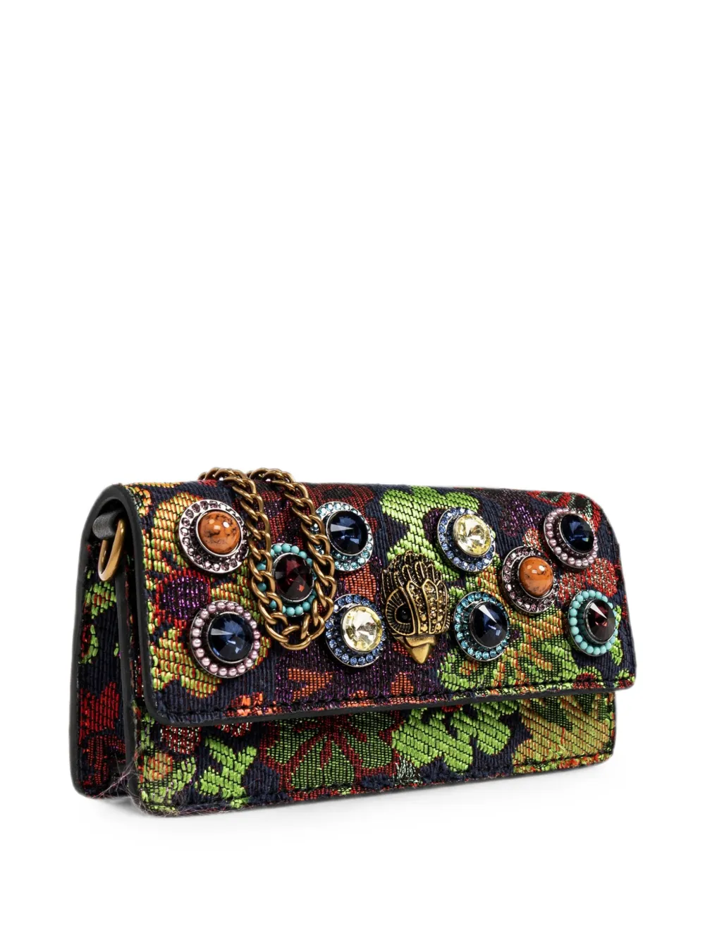 Kurt Geiger London Shoreditch lange mini-tas verfraaid met edelstenen Zwart