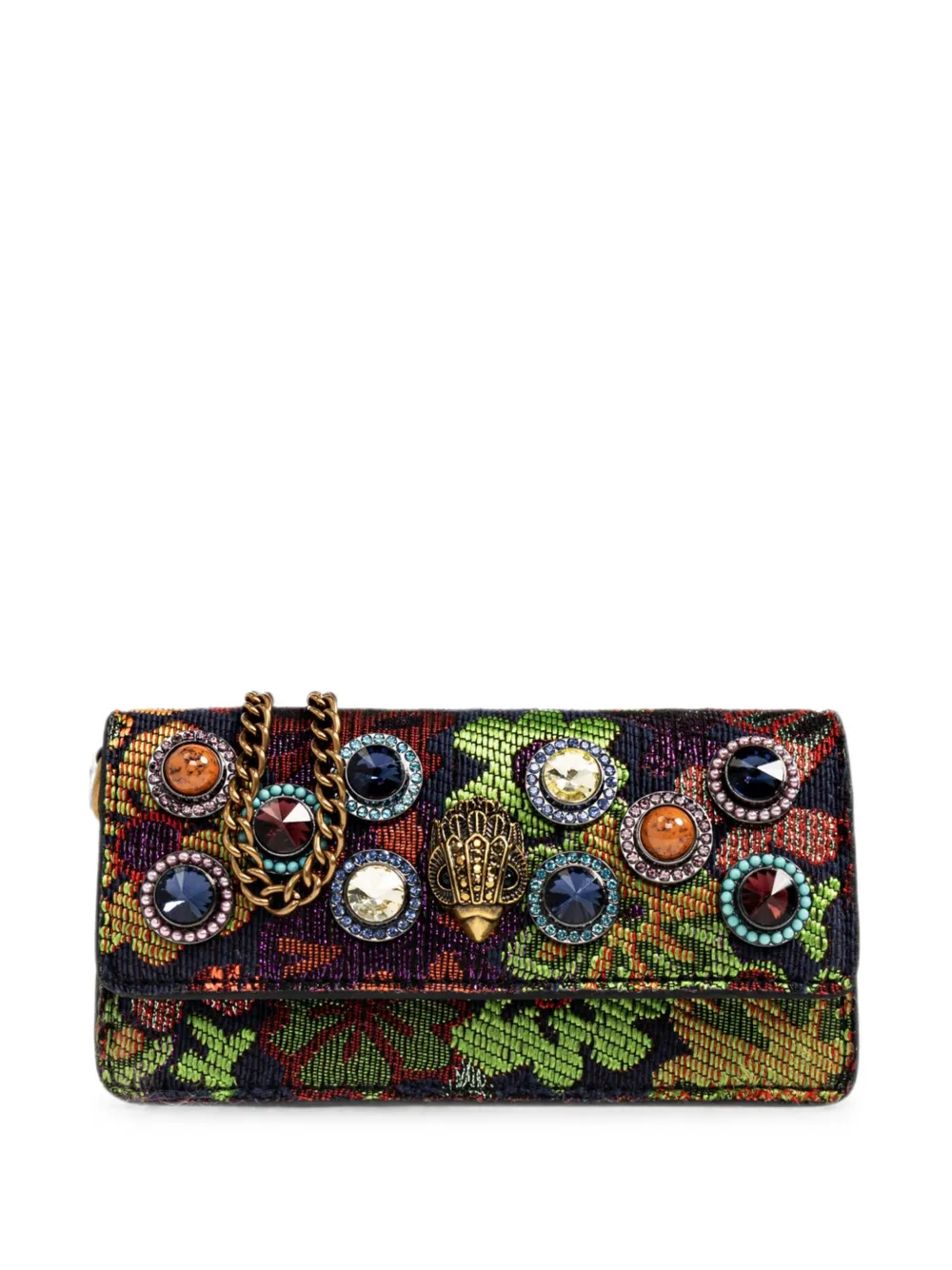 Kurt Geiger Long Nano Shoreditch Gem-embellished Bag In Multi