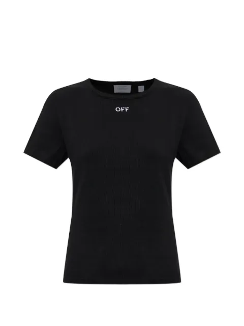 Off-White Geripptes T-Shirt