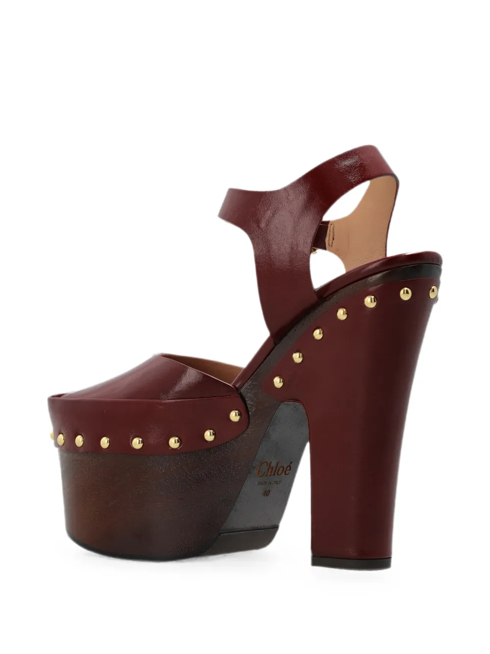 Chloé Meret stud-embellished sandals Rood