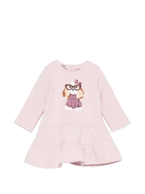 Liu Jo Kids graphic-print tiered dress