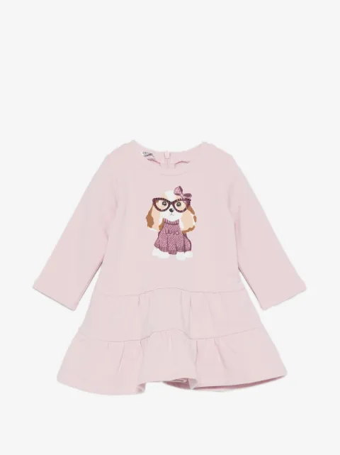 Liu Jo Kids graphic-print tiered dress