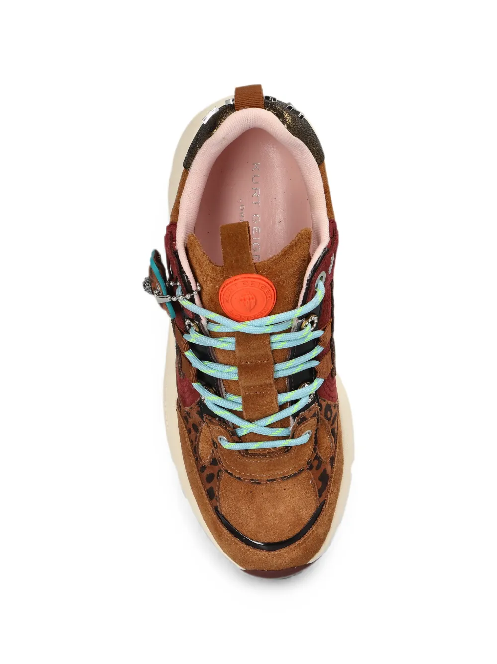 Kurt Geiger London logo-appliqué sneakers Bruin