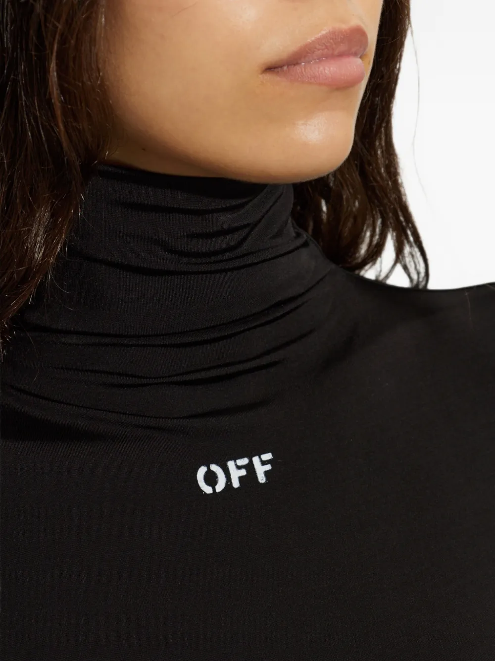 Off-White Off Stamp T-shirt met logo-print Zwart