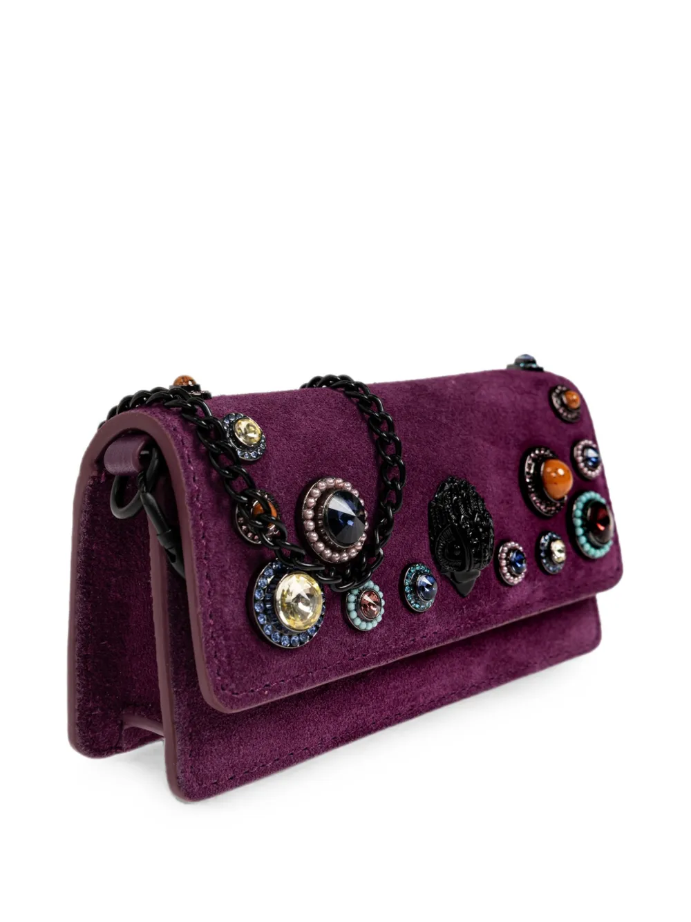 Kurt Geiger London Shoreditch mini-schoudertas met studs Paars