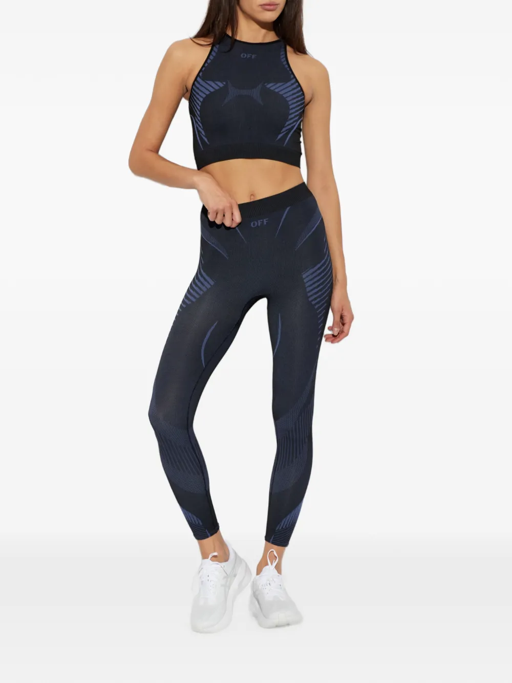 Off-White Legging verfraaid met logo Zwart