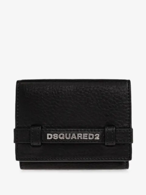 DSQUARED2 logo-plaque leather wallet