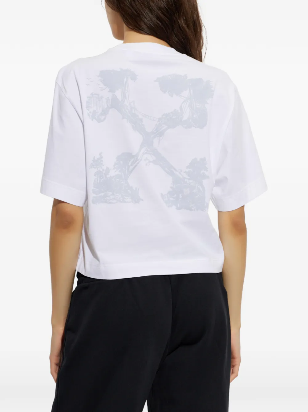 Off-White T-shirt met logoprint Wit