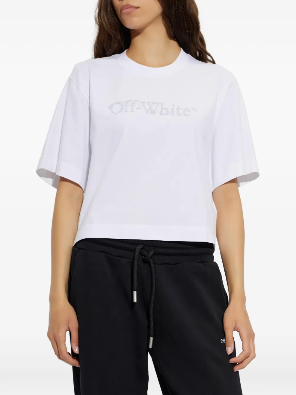 Off-White T-shirt met logoprint Wit
