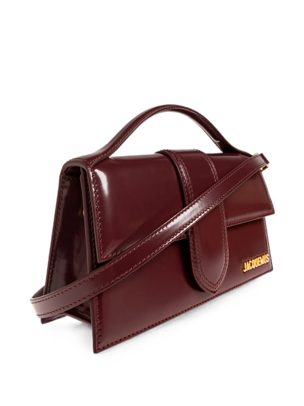 Jacquemus Grote Le Bambino leren shopper Rood