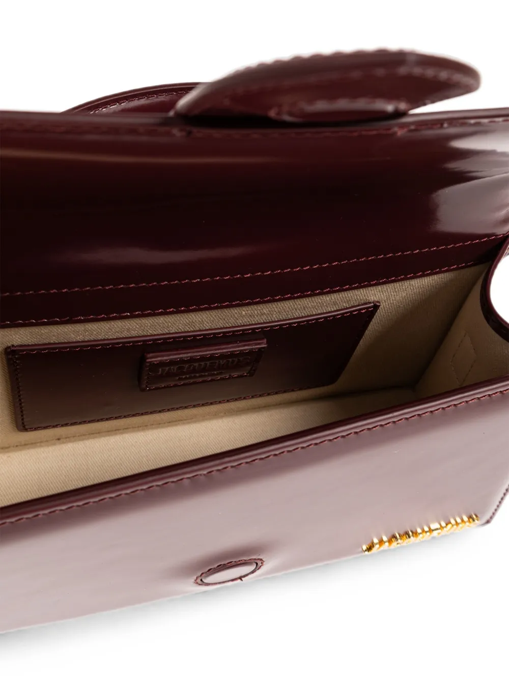 Jacquemus Grote Le Bambino leren shopper Rood
